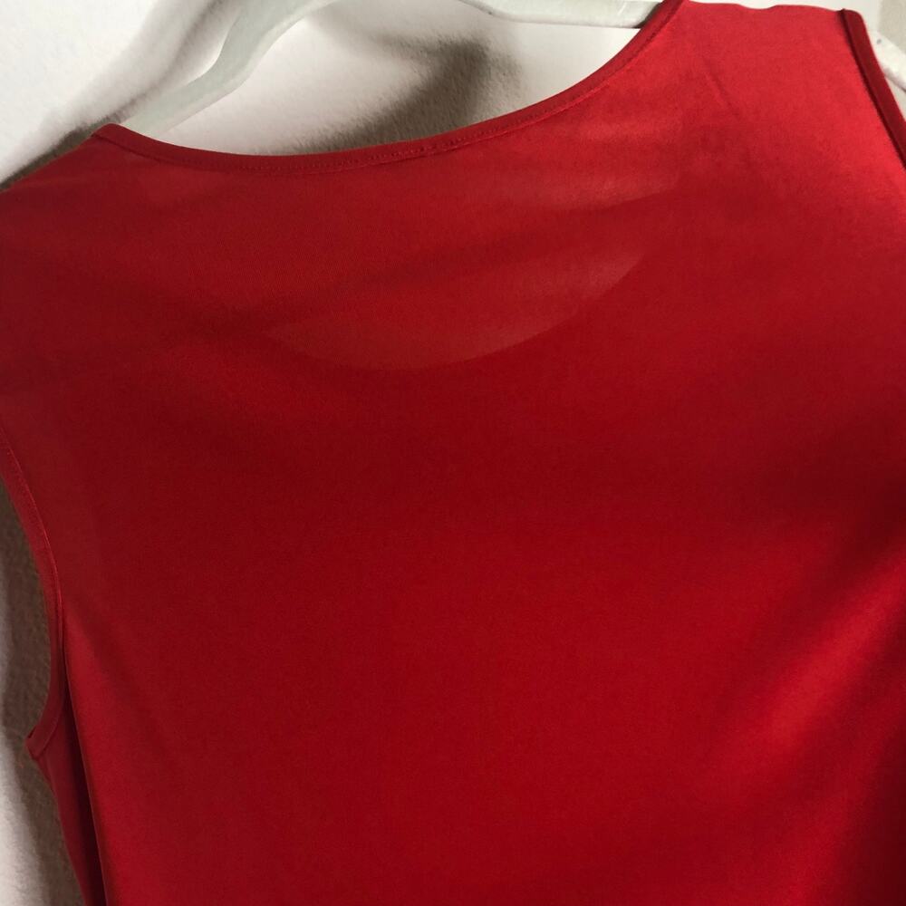 Red Asymmetrical Tank Large - Picture 3 of 5